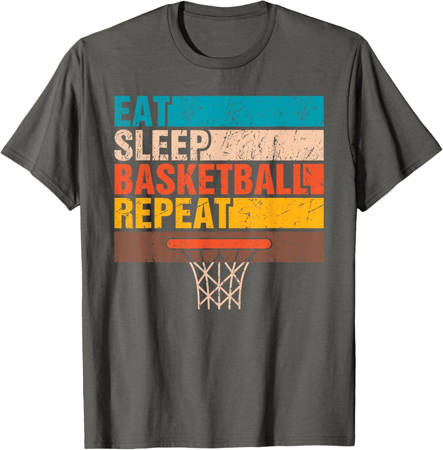 Eat. Sleep. Basketball. Repeat. Basketball Youths Bball T-Shirt